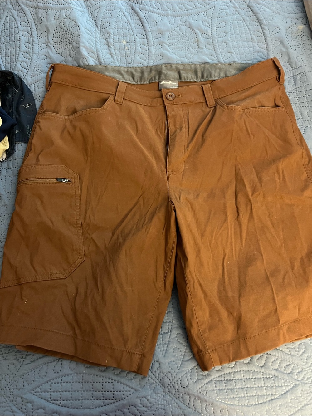 Three Eddie Bauer Men’s Shorts size 36 - Beige, Brown, Orange - Picture 10 of 16